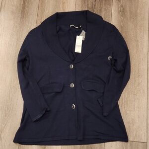 7th Avenue button up Sweater